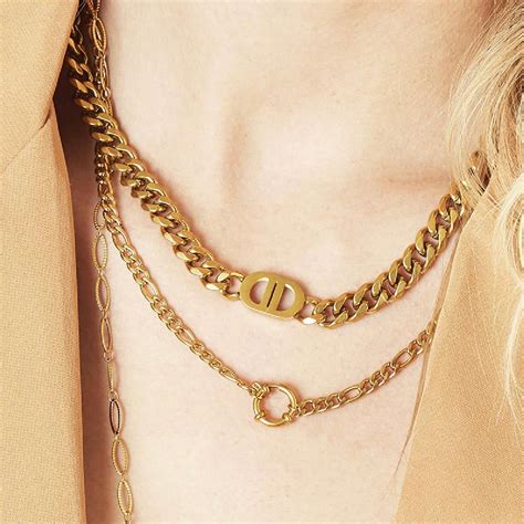 christian dior ketting goud dames|Clair D Lune.